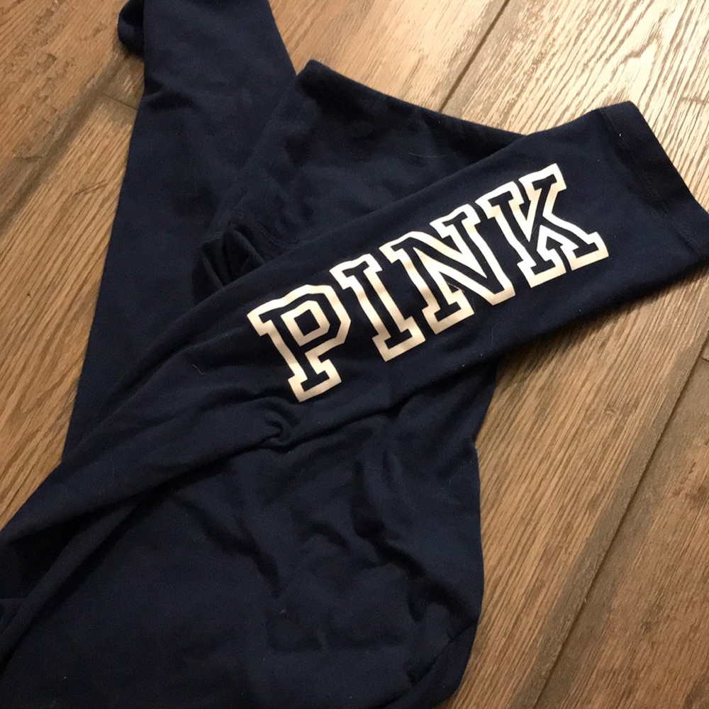 PINK Victoria’s Secret blue leggings (PRETTY NEW)